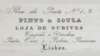 Cabeçalho de uma conta corrente da Casa Pinto & Sousa