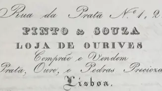 Cabeçalho de uma conta corrente da Casa Pinto & Sousa